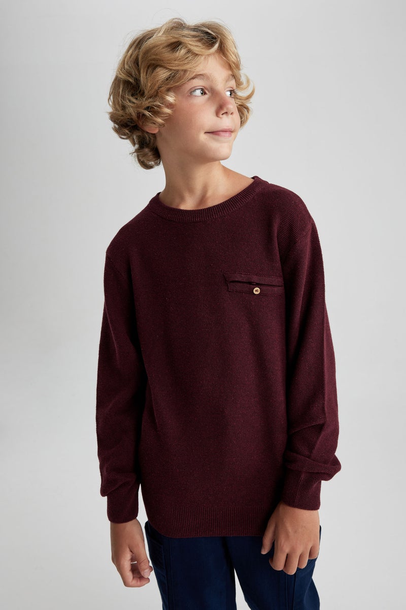 DeFacto Boy Crew Neck Knitted Pullover  - Image 1