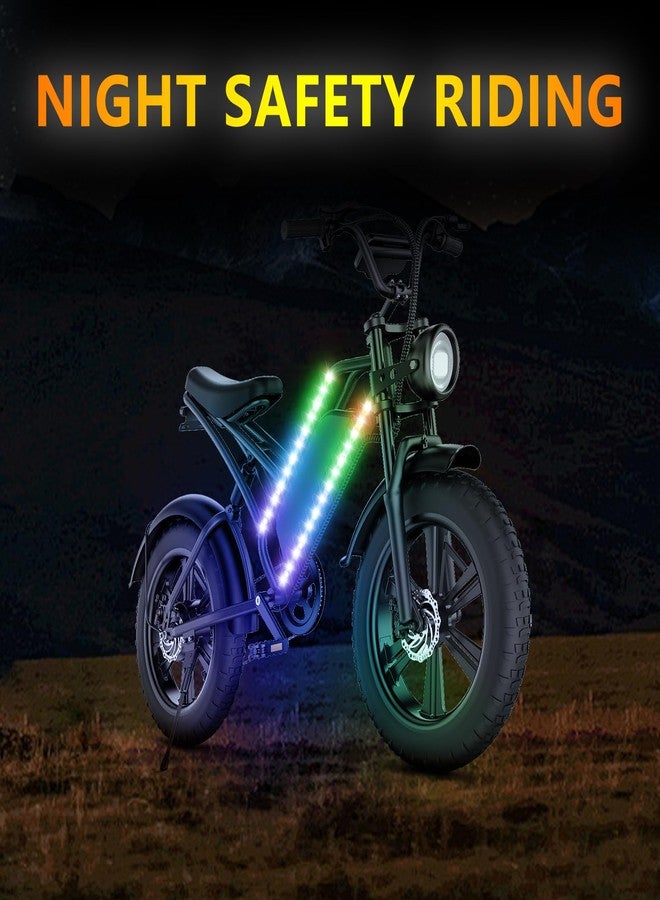 WUYXPG LED Bike Lights,(Black Wires Style) Can Be Cropped,Ultra Bright Waterproof Bike Lights for Kids, Adults, Boys, and Girls - Bicycle Accessories for Riding Bike at Night(2 * 1.64ft) - Image 5