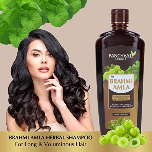 Panchvati Herbals Brahmi Amla Shampoo Promotes Faster Hair Growth Reduces Hair Fall Avoids Premature Greying Pack Of 2 (Each 450 Ml) - Image 5