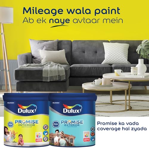 Dulux Promise Interior Emulsion Paint (1L, California Sky) | Wall paint with Chroma Brite Technology for brighter longer-lasting colors | Rich finish | Anti-chalk | Water-based | 3-year warranty - Image 4
