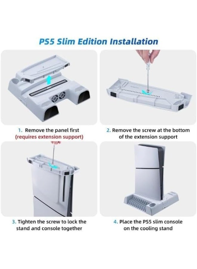 Dobe Multi-Function Cooling Charging Dock for PlayStation 5 and PS5 Slim TP5-3532D - Image 4