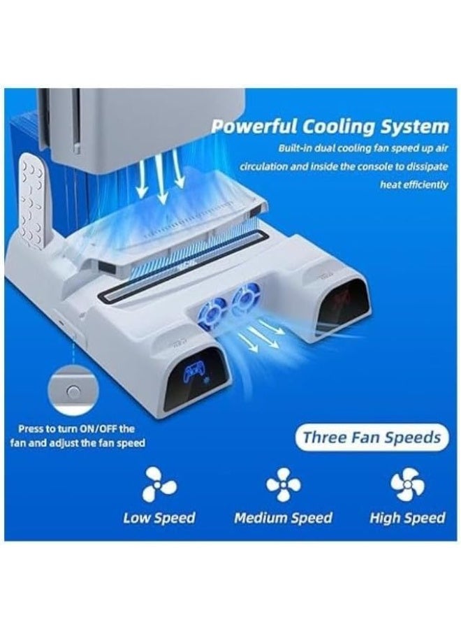 Dobe Multi-Function Cooling Charging Dock for PlayStation 5 and PS5 Slim TP5-3532D - Image 2
