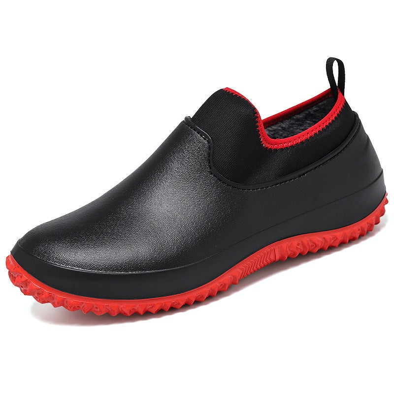 Plus Size Men'S Shoes 454647 Kitchen Special Shoes Men'S Waterproof Anti-Slip Work Shoes Work Car Wash Rain Boots Chef Rubber Shoes - Image 2