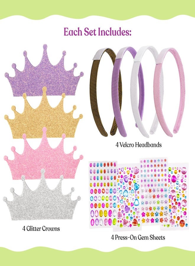 FROG SAC Headband Making Kit - Little Girls Fashion Gifts, Arts and Crafts Gift for Kids 4-6, DIY Craft Toys for 5 Year Old Girl, Toddler Hair Accessories Crown Headbands (Tiara) - Image 4