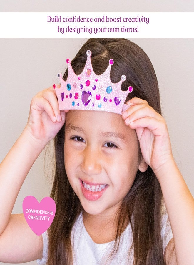 FROG SAC Headband Making Kit - Little Girls Fashion Gifts, Arts and Crafts Gift for Kids 4-6, DIY Craft Toys for 5 Year Old Girl, Toddler Hair Accessories Crown Headbands (Tiara) - Image 2