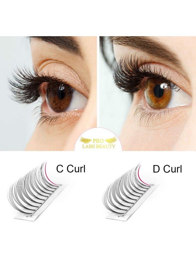 PRO LASHBEAUTY Premade Fans Eyelash Extensions 5D-D-0.10-15 Short Stem Premade Volume Eyelash Extensions 3D 5D 7D Volume Lash Extensions 9 to 20 mm Pre made Lash Fans C D Curl .07 .10(5D-D-0.10,15mm)  - Image 4