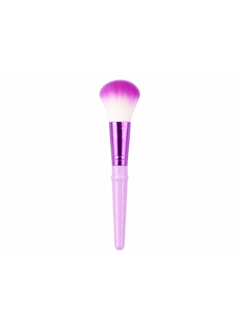 Professional Makeup Powder & Blush Brush, Soft Dense Bristles for Smooth Makeup Application, Assorted Colors - Image 1
