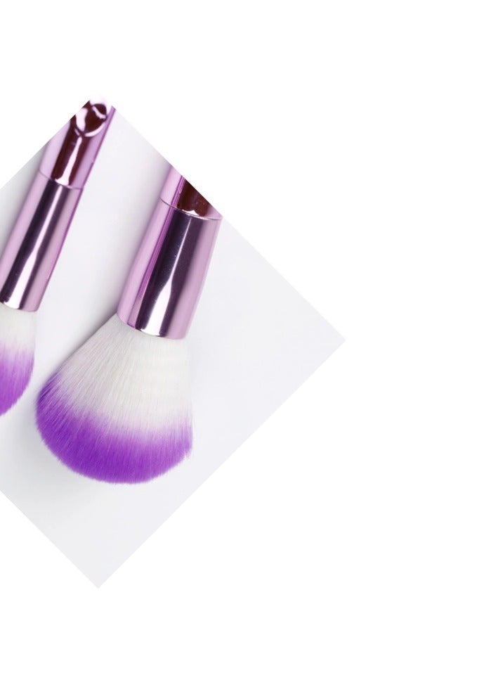 Professional Makeup Powder & Blush Brush, Soft Dense Bristles for Smooth Makeup Application, Assorted Colors - Image 4