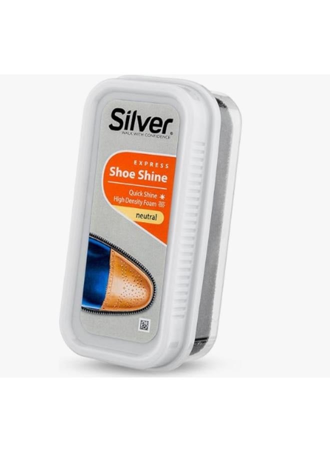 سيلفر إسفنجة تلميع الأحذية اكسبريس شفاف . - Image 3