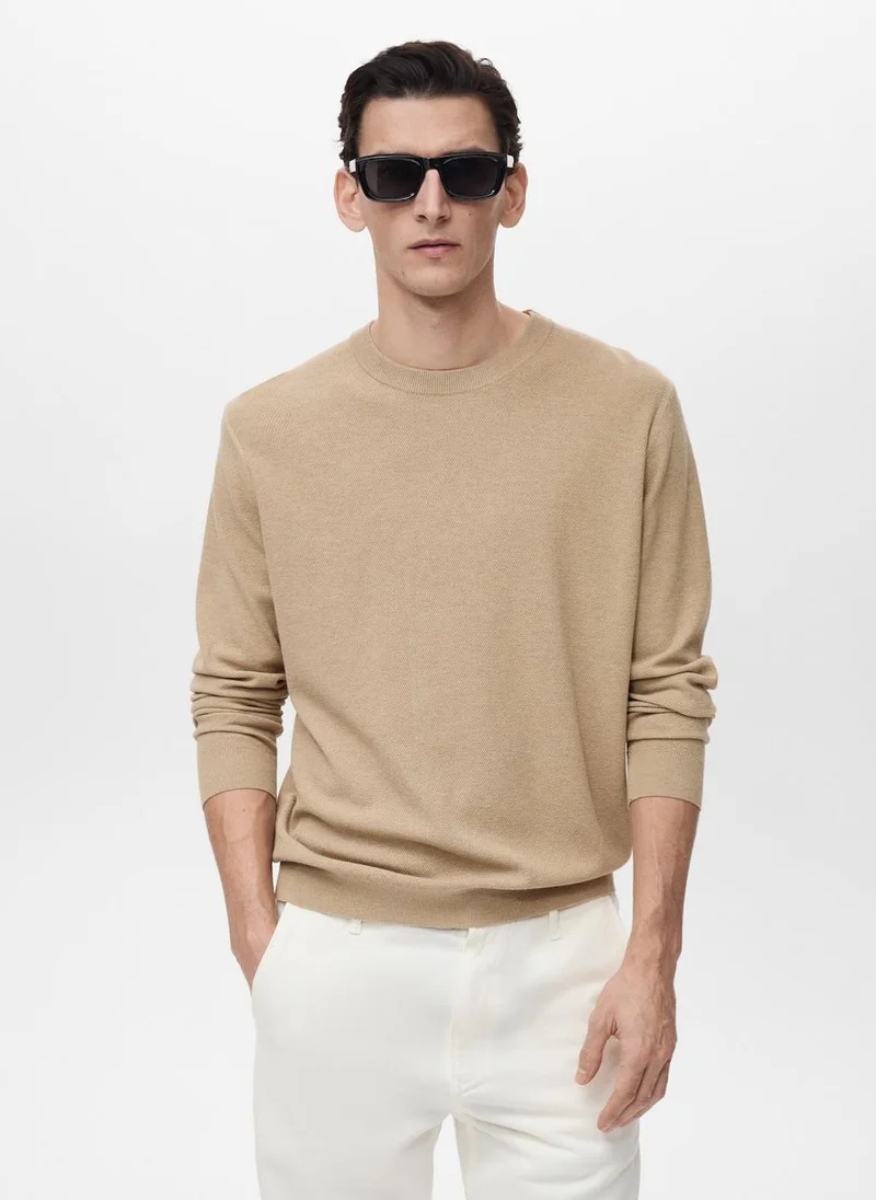 Mango Man Essential Crew Neck Sweater