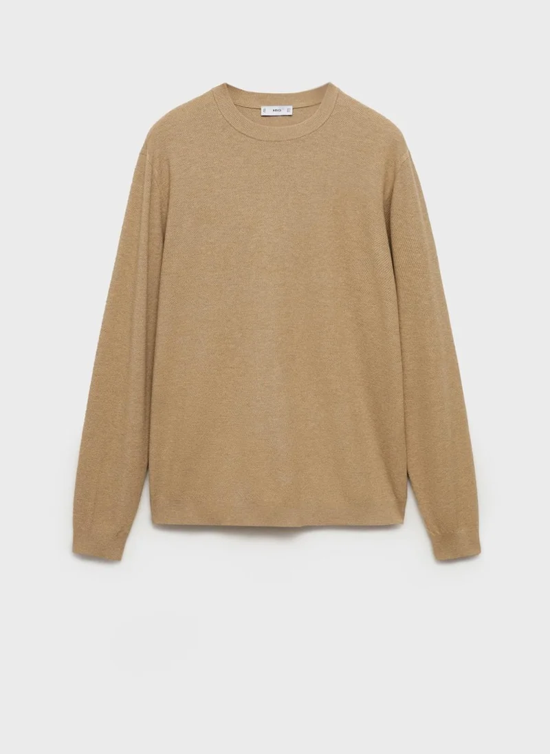 Mango Man Essential Crew Neck Sweater