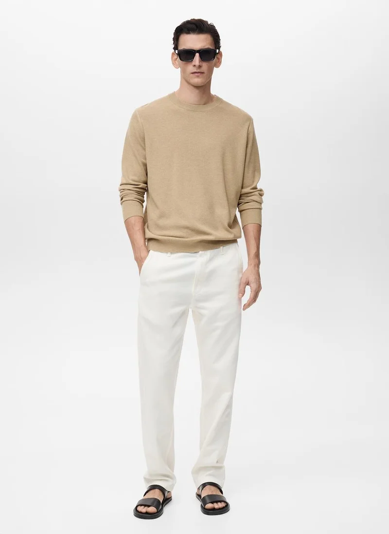 Mango Man Essential Crew Neck Sweater