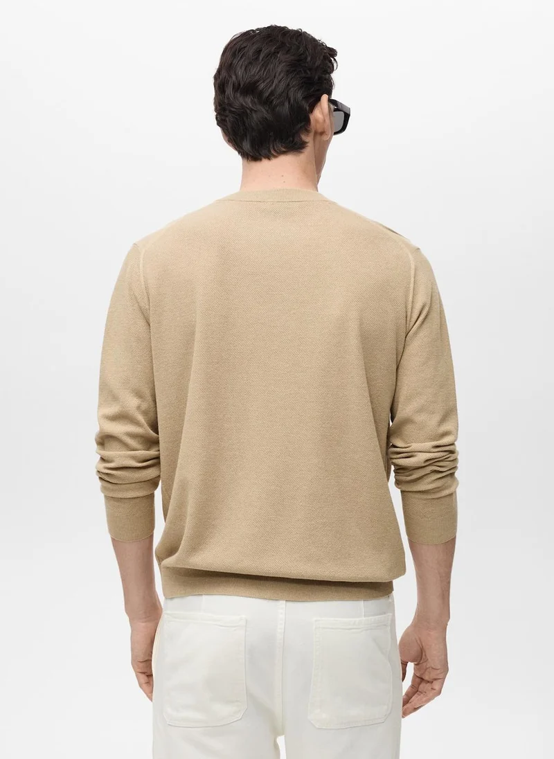 Mango Man Essential Crew Neck Sweater