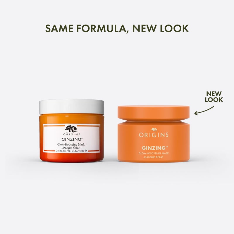 Origins GinZing Glow-Boosting Face Mask | Visibly Brightens Skin Now & Over Time | With Vitamin C & Caffeine from Coffee Beans, 2.5 Fl Oz - Image 2