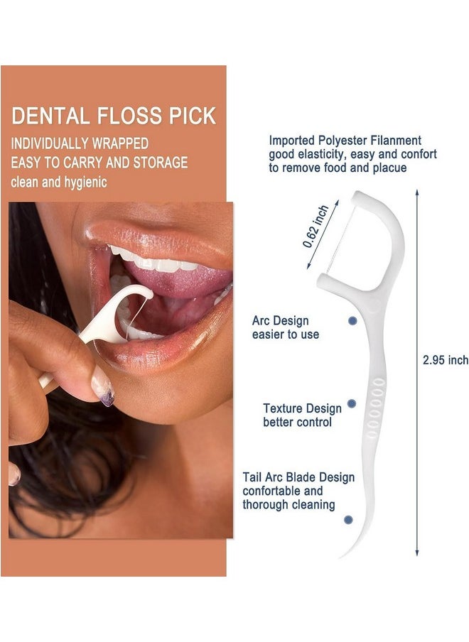 HQSLsund 150 Pack Dental Floss Picks Individually Wrapped, Floss Single Bag, Travel Dental Floss, Unflavored Floss Picks, Dental Flossers, Floss Sticks, Tooth Floss, Dental Picks Disposable  - Image 3
