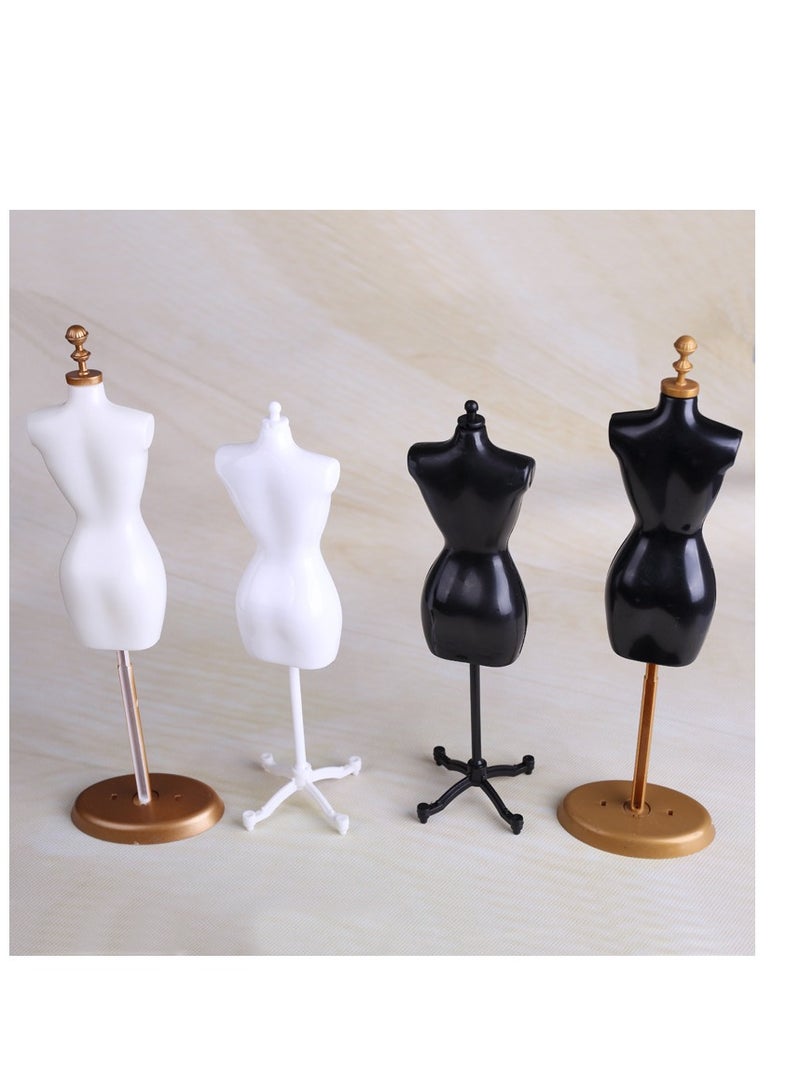 6 points doll model hanger mini miniature table children's clothing design DIY material clothing display rack  - Image 2