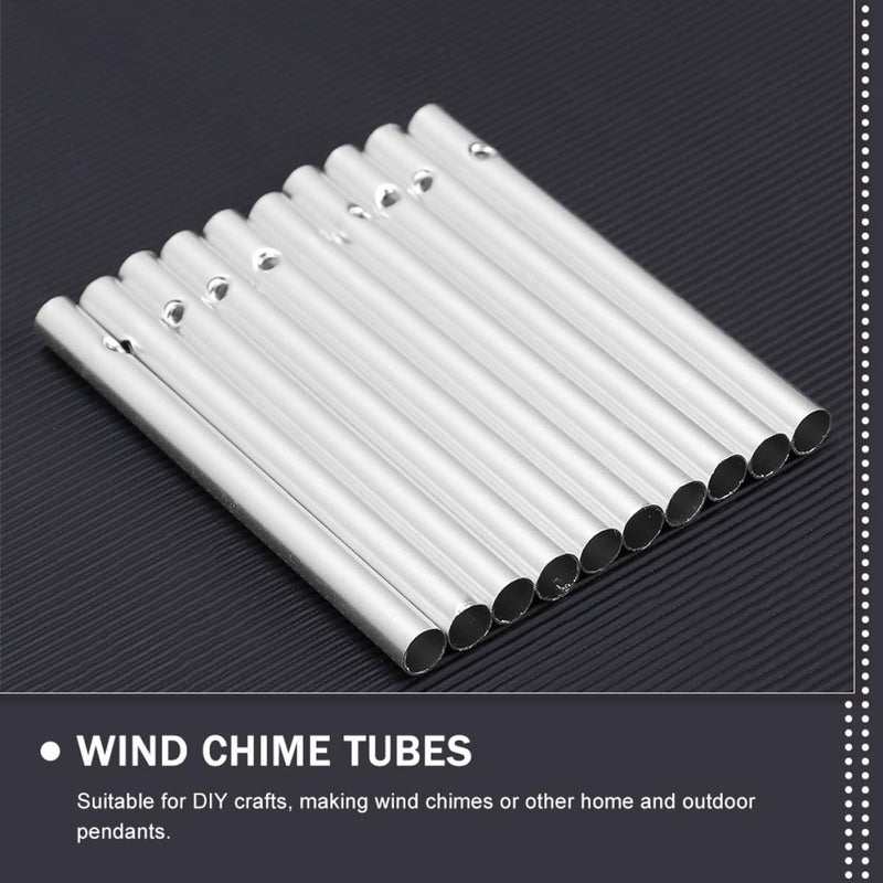 20 Pcs Aluminum Wind Chime Tubes 6mm Diameter 90mm Length DIY Replacement Parts For Outdoor Garden Patio - Image 5