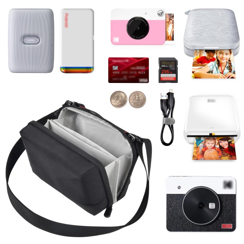 Tanmqin Canon Ivy 2 Mini Case Bag - Compatible with KODAK Step, Printomatic, Mini Shot 3 Retro, Smile, EKTAR H35, M3 Portable Photo Printer - Storage Holder for Accessories (Box Only) - Image 2