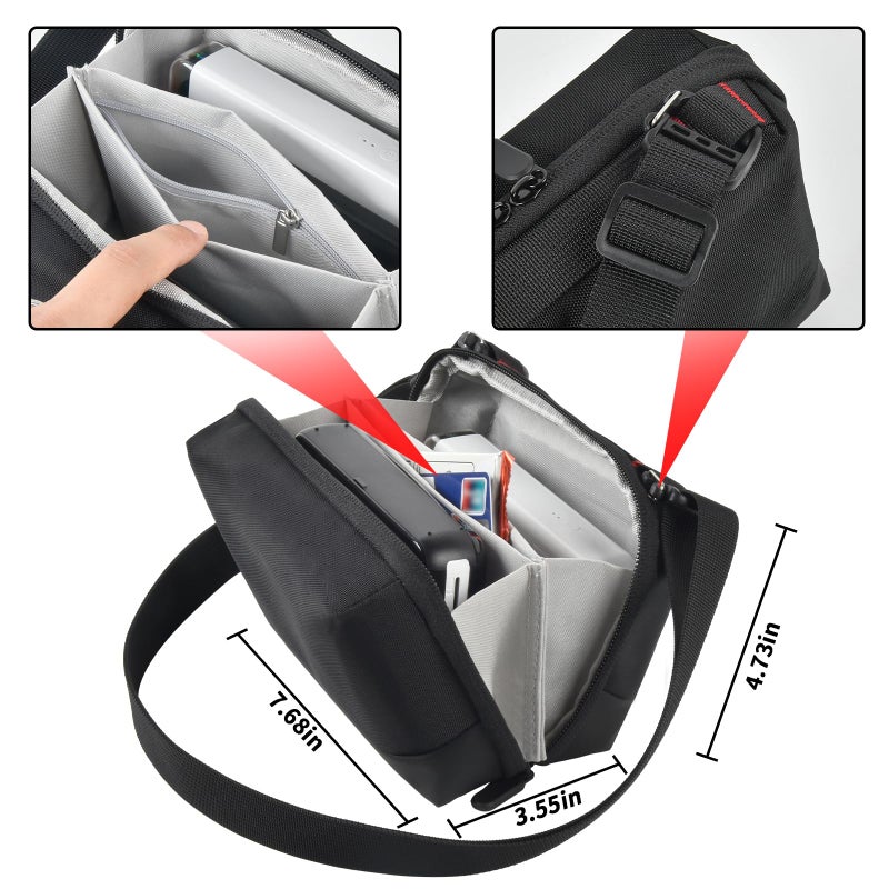 Tanmqin Canon Ivy 2 Mini Case Bag - Compatible with KODAK Step, Printomatic, Mini Shot 3 Retro, Smile, EKTAR H35, M3 Portable Photo Printer - Storage Holder for Accessories (Box Only) - Image 4