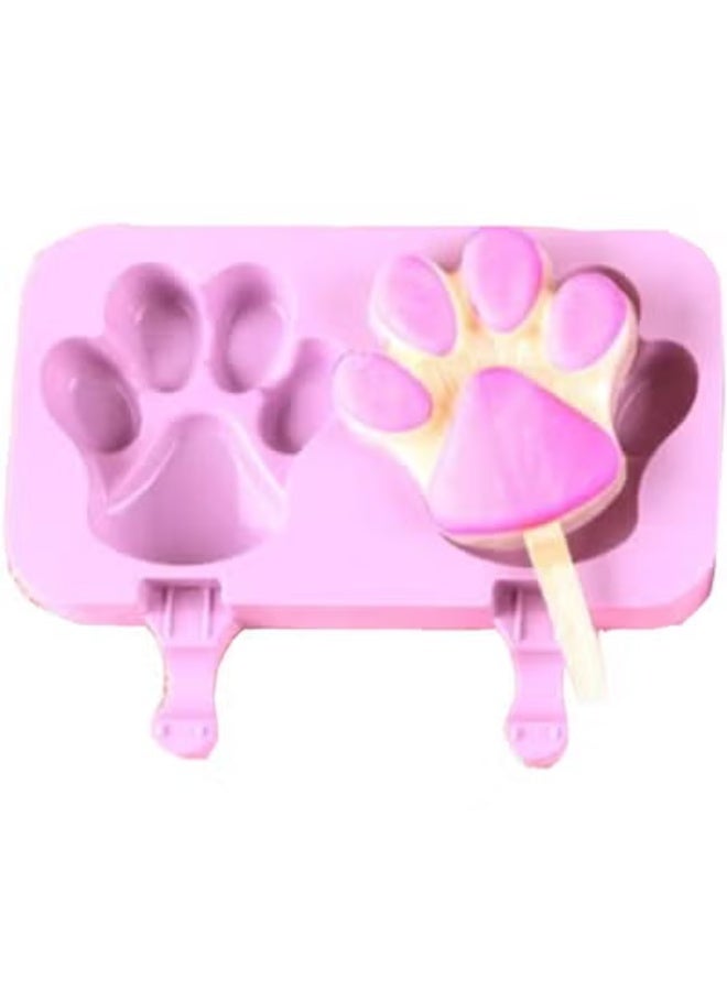 Silicone DIY Ice Cream Mold Freeze Popsicle Cartoon Mold Ice Cream Maker Tool - Image 4