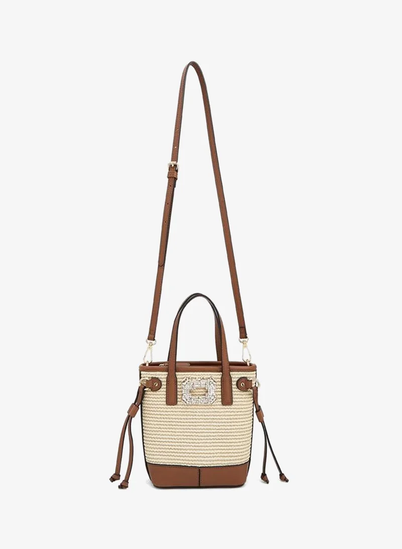 Celeste MULTICOLOR Embossed Monogram Tote Bag for Women | Best Price UAE