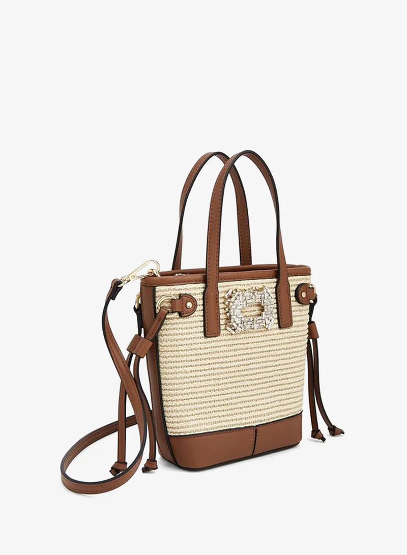 Celeste MULTICOLOR Embossed Monogram Tote Bag for Women | Best Price UAE