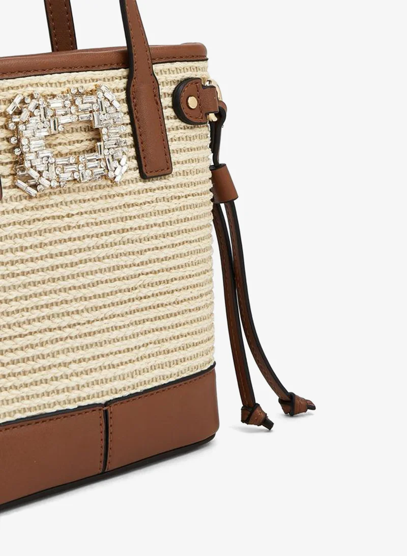 Celeste MULTICOLOR Embossed Monogram Tote Bag for Women | Best Price UAE