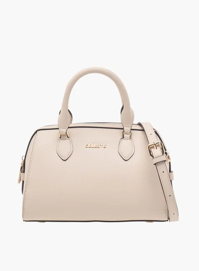 سيليست Women Textured Tote Bag with Double Handle and Detachable Strap