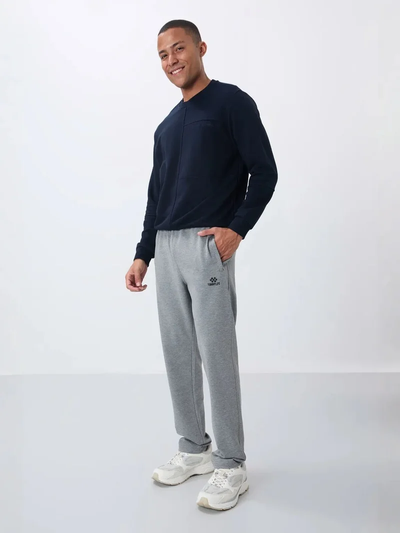 تومي لايف TOMMY Men's Slim-fit Straight-leg Sweatpants