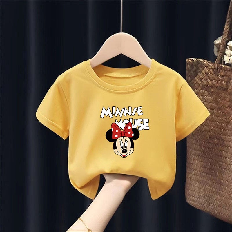 2022# Cuhk Boys And Girls Children'S Clothes New Summer Coat 100 Cotton Short Sleeve T-Shirt Bottoming Shirt - Image 4