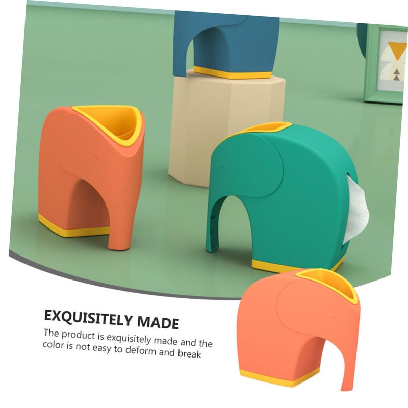 Cute Elephant Desktop Tissue Box Multi Purpose Storage Decorative Case For Home Office - Image 5