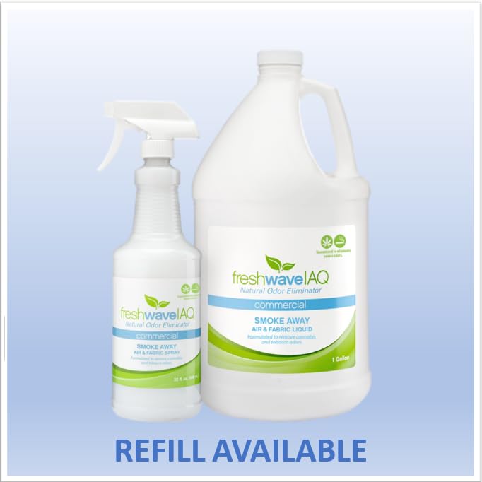 Fresh Wave IAQ Commercial Smoke Away Air & Fabric Spray, 32 Fl. Oz. | Great for Strong Odors | Safer Natural Ingredients | Odor Eliminator for Home or Large Commercial Areas - Image 5