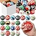 JellyArch 48 Pcs Christmas Stress Ball Bulk 2 Inch Christmas Mini Foam Stress Balls Santa Claus Snowman Cane Relief Toy Motivational Gifts for Party Favors Stocking Stuffers Gift Goodie Bag Fillers - Image 2