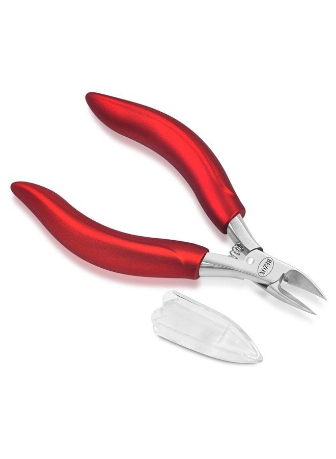 BEZOX Toe Nail Clippers Trimmer for Thick or Heavy Duty Toe Nail Nipper - Thick Fungus Ingrown Fingernail Clipper - with Soft Grip and Metal Gift Boxes Visit The BEZOX Store - Image 1