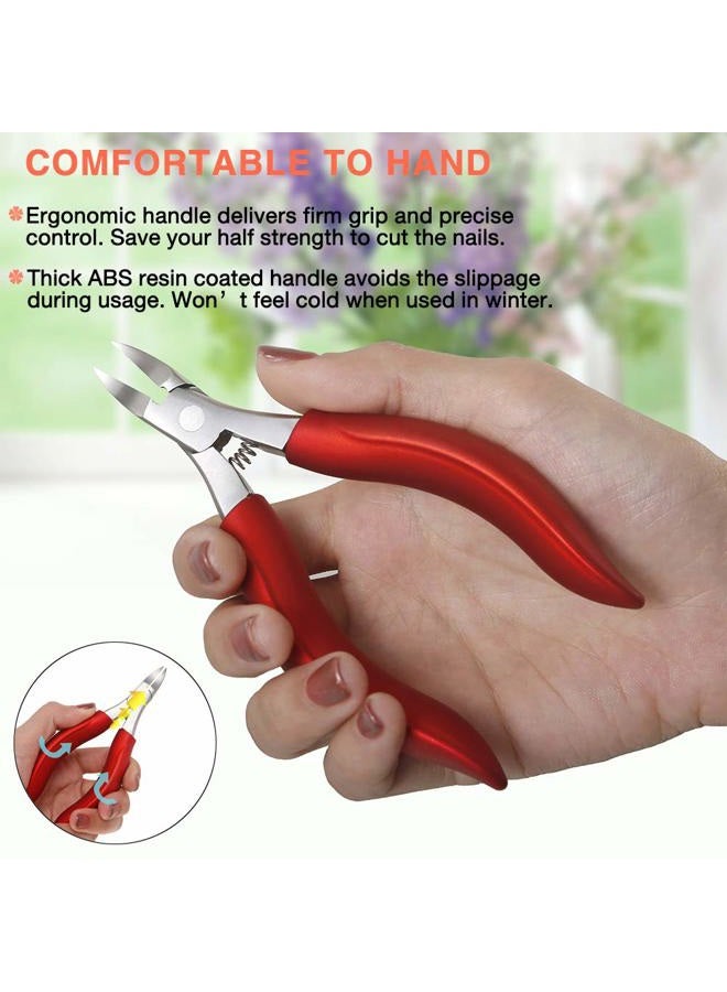 BEZOX Toe Nail Clippers Trimmer for Thick or Heavy Duty Toe Nail Nipper - Thick Fungus Ingrown Fingernail Clipper - with Soft Grip and Metal Gift Boxes Visit The BEZOX Store - Image 3