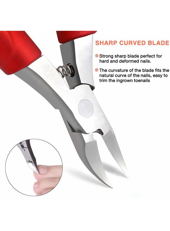 BEZOX Toe Nail Clippers Trimmer for Thick or Heavy Duty Toe Nail Nipper - Thick Fungus Ingrown Fingernail Clipper - with Soft Grip and Metal Gift Boxes Visit The BEZOX Store - Image 2