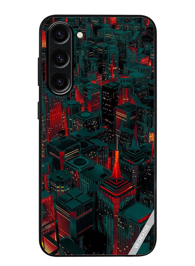 VR CREATIVE Protective Case Cover For Samsung Galaxy S23 Plus Red City Design Multicolour - Image 1