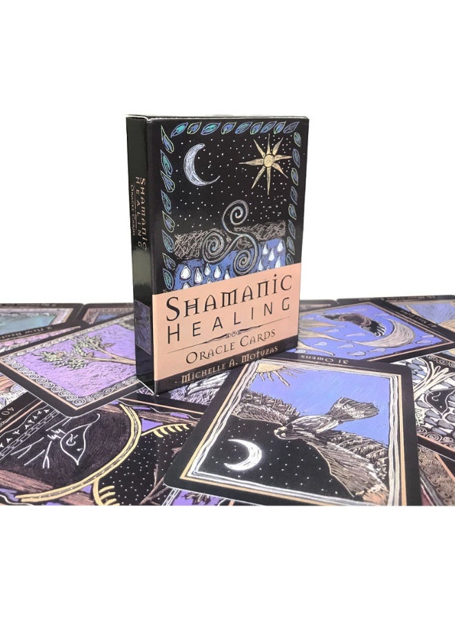 NIBEMINENT Shamanic Healing Oracle Cards – Mystical Black Deck with Celestial & Spiritual Symbols – for Meditation & Guidance - Image 3