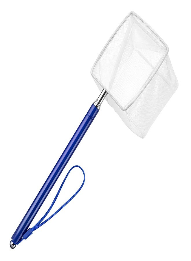 Macuezu 3 Inch Fine Mesh Shrimp Net, Tiny Fish Net for Shrimp Baby, Long Handle Small Fishes Tank Tool for Bettas, Extendable Stainless Steel Handle, Small Tank & Pond Cleaning Nets - Image 1