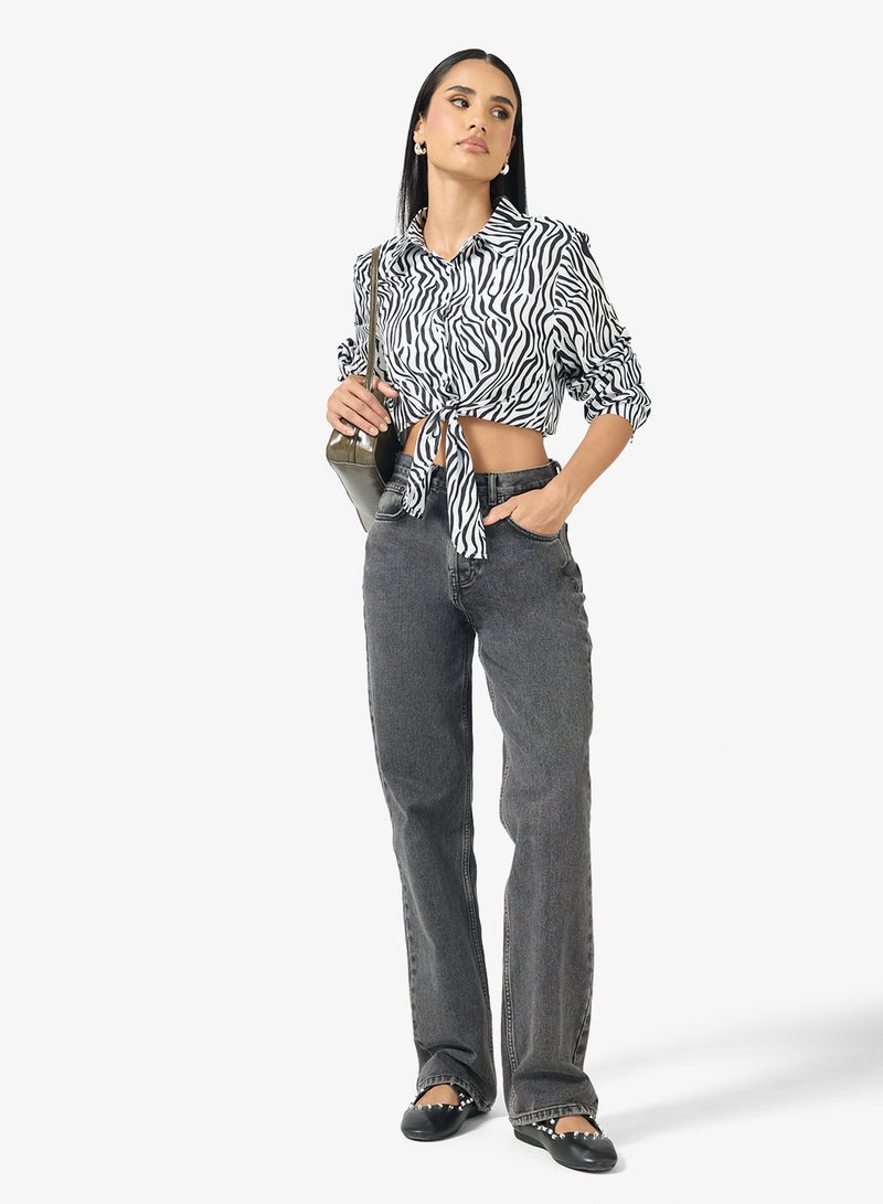 Ginger Animal Print Button Up Shirt - Image 4