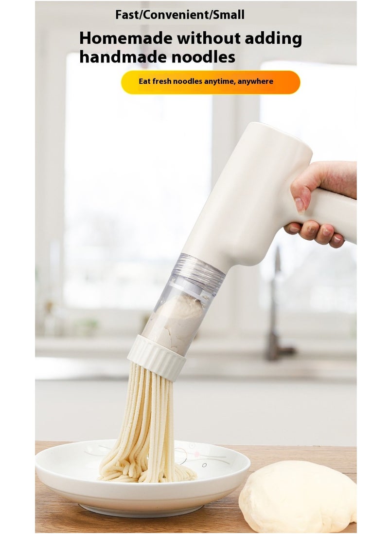 Generic - Small Electric Automatic Noodle Press Machine for Household Use Convenient and Fast Wireless Handheld Charging Model 8 Mode Noodles Pasta Machine for Pasta Lovers White 1300mah - Image 1