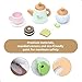 UMU Wooden Tea Set for Kids  Pretend Play Tea Party Toy with Colorful Cups Tea Bags Lemon Slices  More  Montessori Role Play Toy for Ages 3 4 5 6 - Image 4