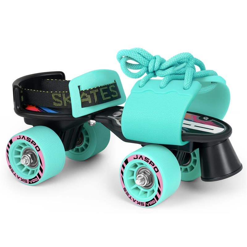 jaspo Kids G-Force Adjustable Roller Skates (Cyan, Senior (6-14 Years Age Group) Outdoor Wheel) - Image 1