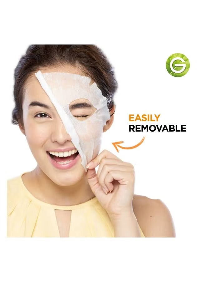 garnier Garnier Garnier Fast Bright Tissue Mask with Vitamin C & Milky Essence Clear 28grams - Image 2