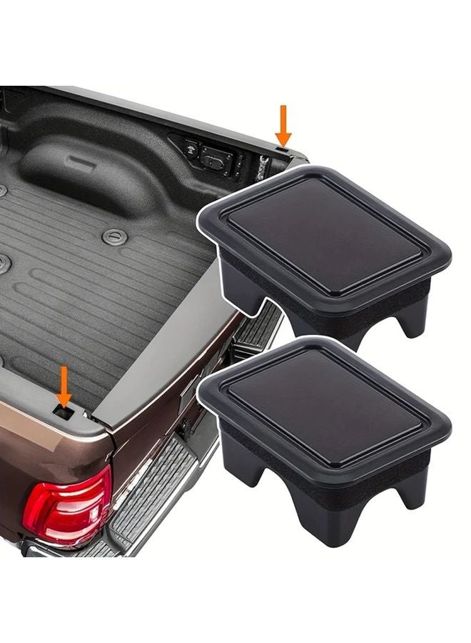 Black Bed Stake Pocket Covers for 1500 2500 3500 Models 2009 to 2018 Pack of 2 - Image 2
