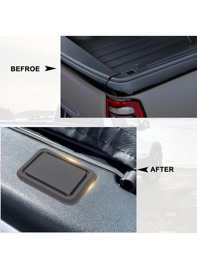Black Bed Stake Pocket Covers for 1500 2500 3500 Models 2009 to 2018 Pack of 2 - Image 5