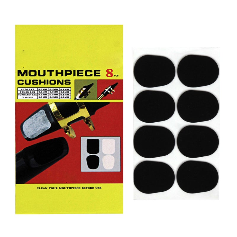 Generic tenor saxophone silicone black tooth pad for tenor saxophone flute head universal tooth pad musical instrument accessories wholesale Black 
