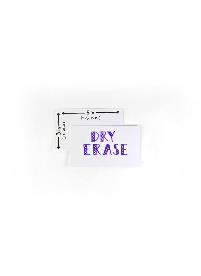 Apostrophe Games - Dry Erase Index Cards 45Pcs Laminated Cards Blank W/Tuck Box Reusable Dry Erase Note Cards For School Work Housework To Do Lists Practical Index Card Sheets 3 X 5Inch - Image 1