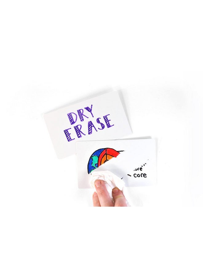 Apostrophe Games - Dry Erase Index Cards 45Pcs Laminated Cards Blank W/Tuck Box Reusable Dry Erase Note Cards For School Work Housework To Do Lists Practical Index Card Sheets 3 X 5Inch - Image 1