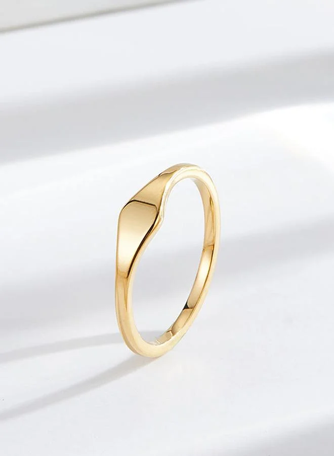 Take Two Gold-Tone Signet Ring